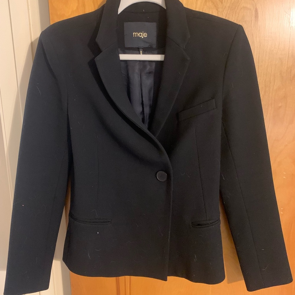 Maje black blazer